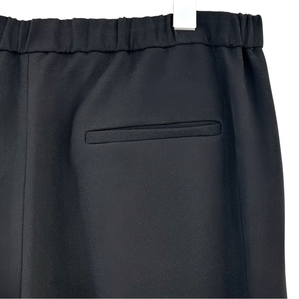 Theory Demitria Admiral Crepe Trousers - Black Pull On Mid Rise Pants sz 12 - Picture 7 of 12